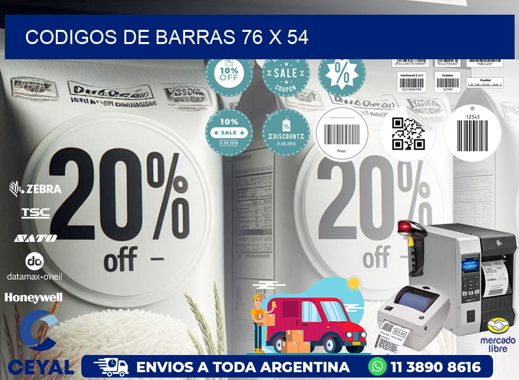 CODIGOS DE BARRAS 76 x 54
