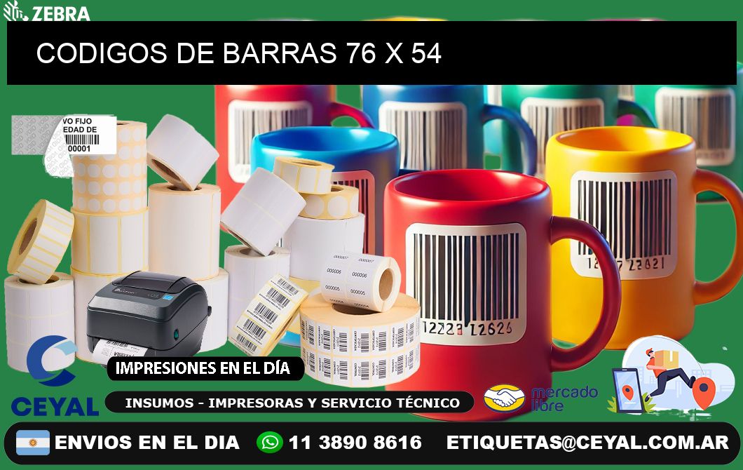 CODIGOS DE BARRAS 76 x 54