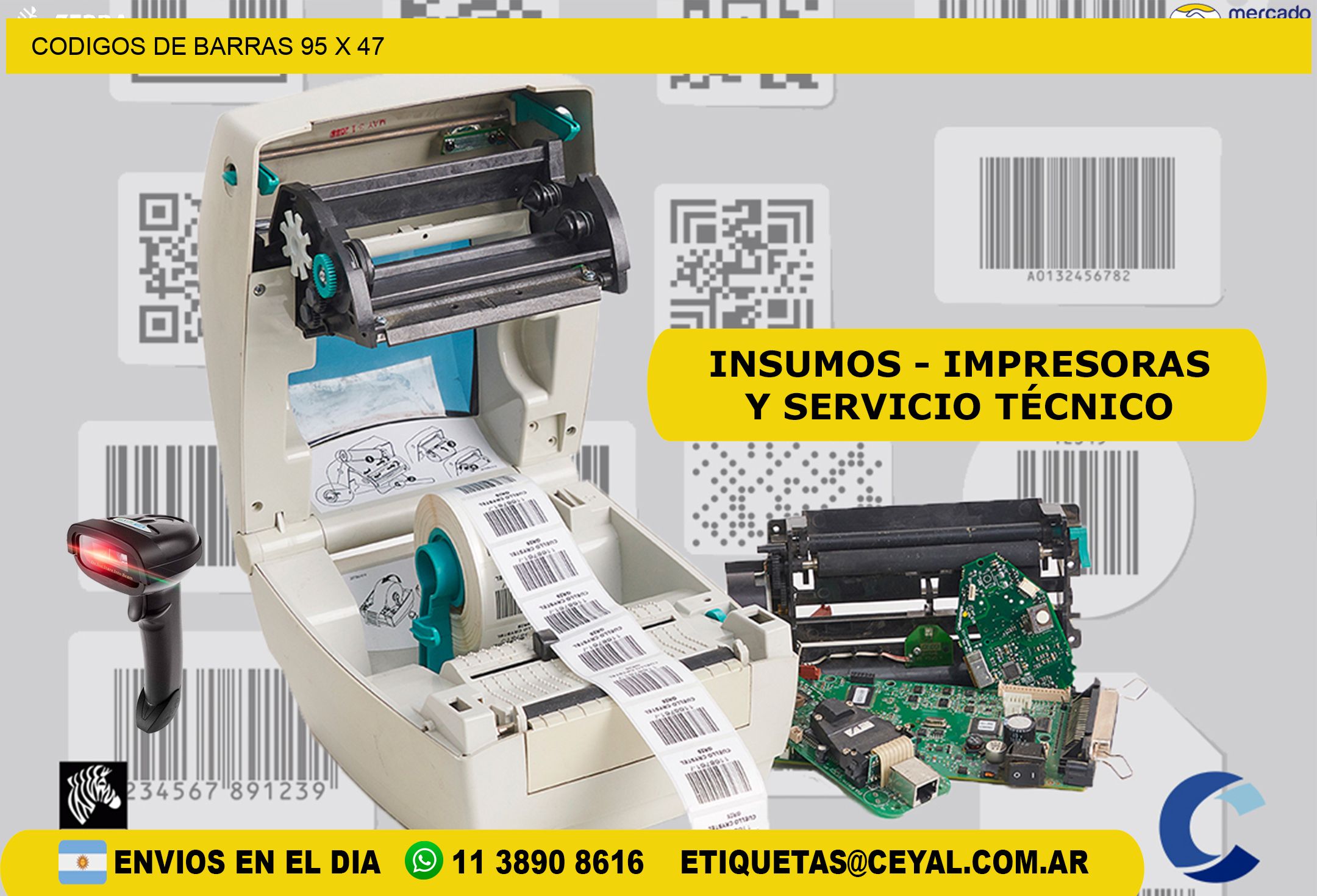 CODIGOS DE BARRAS 95 x 47