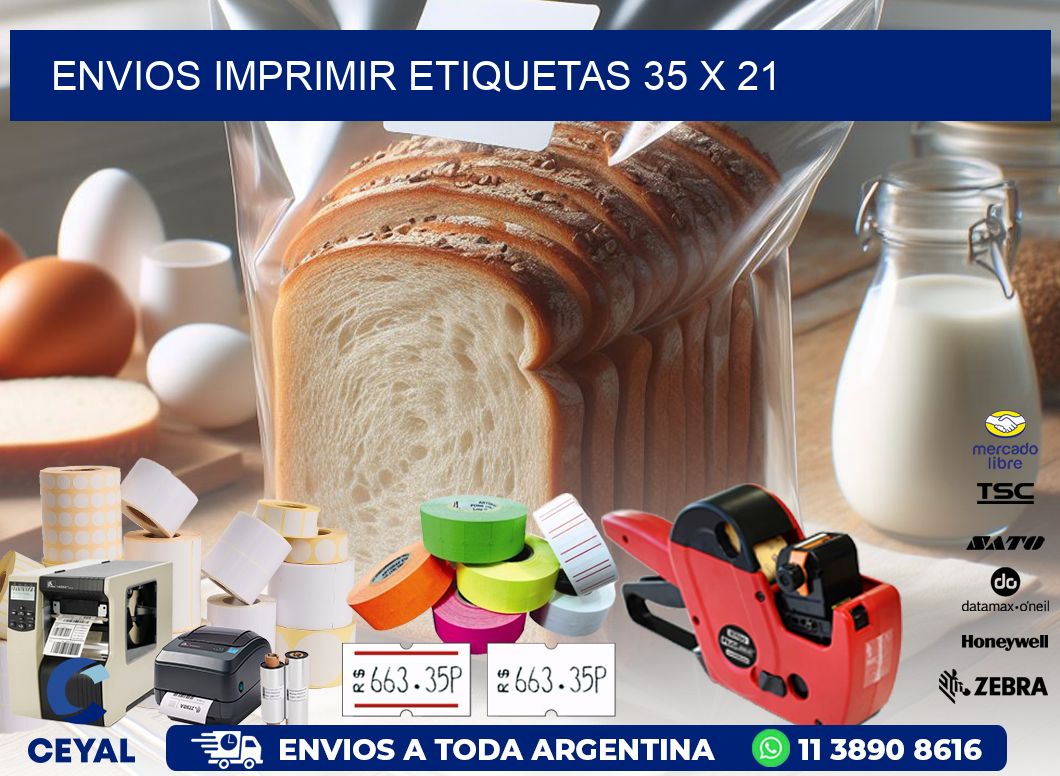 ENVIOS IMPRIMIR ETIQUETAS 35 x 21
