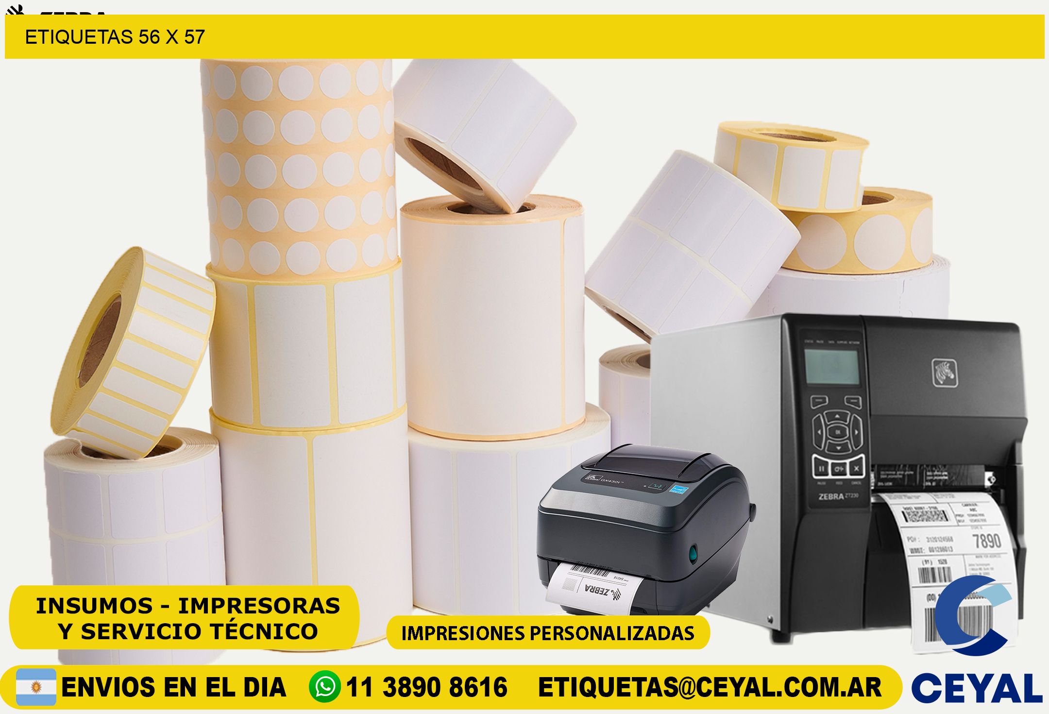 ETIQUETAS 56 x 57