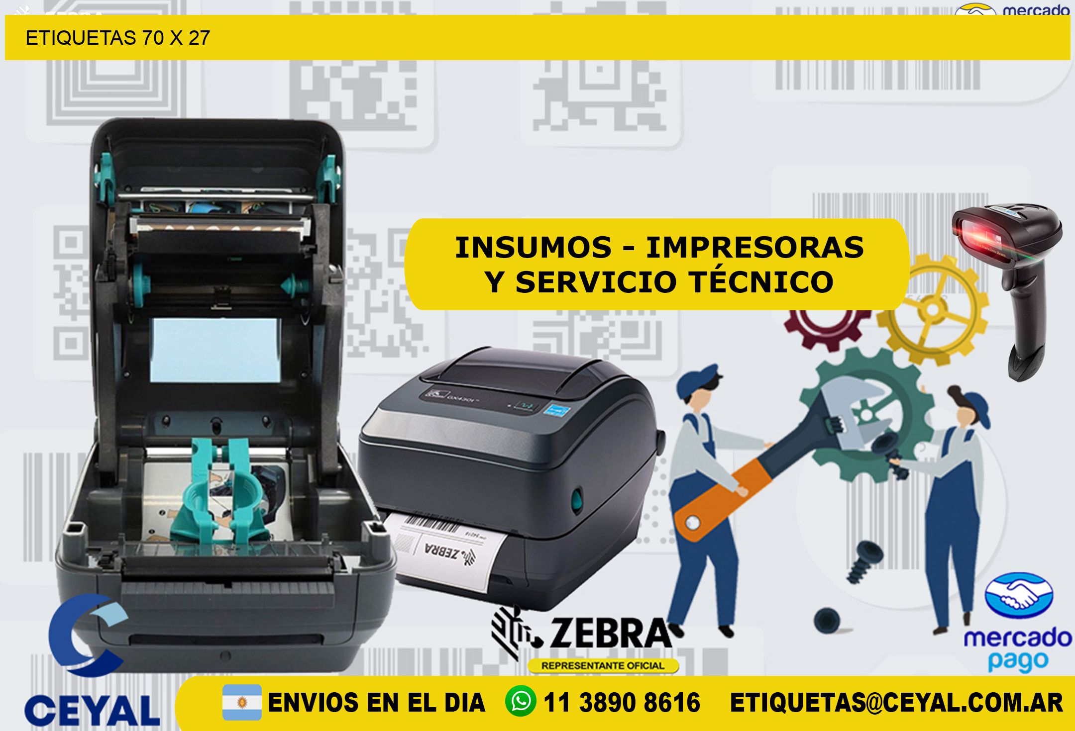 ETIQUETAS 70 x 27