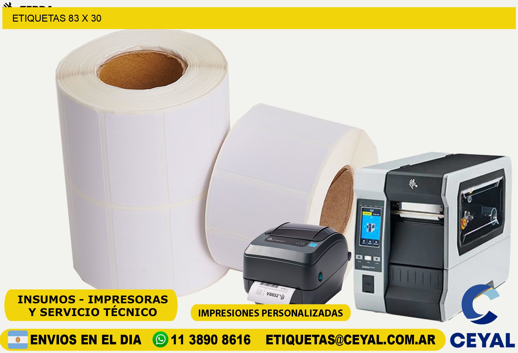 ETIQUETAS 83 x 30