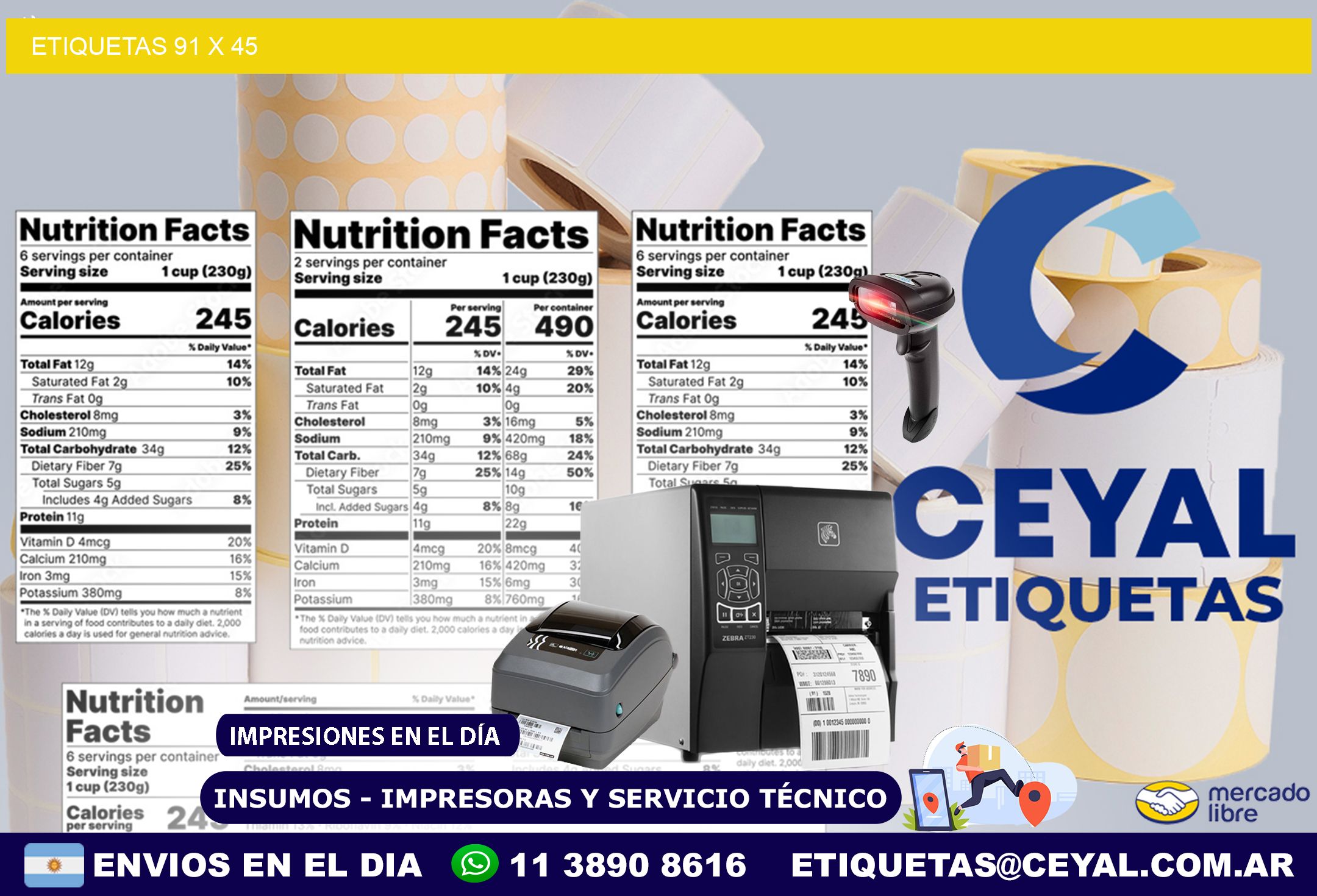 ETIQUETAS 91 x 45