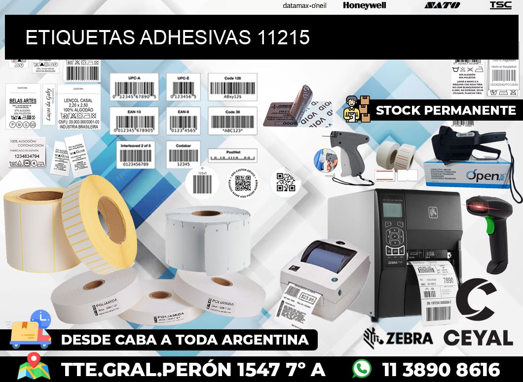 ETIQUETAS ADHESIVAS 11215