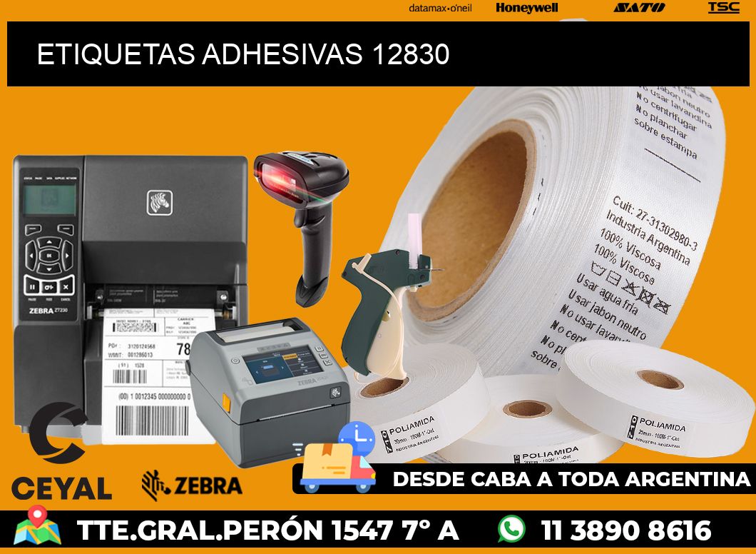 ETIQUETAS ADHESIVAS 12830