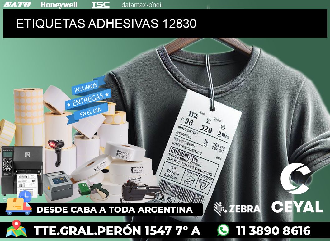 ETIQUETAS ADHESIVAS 12830