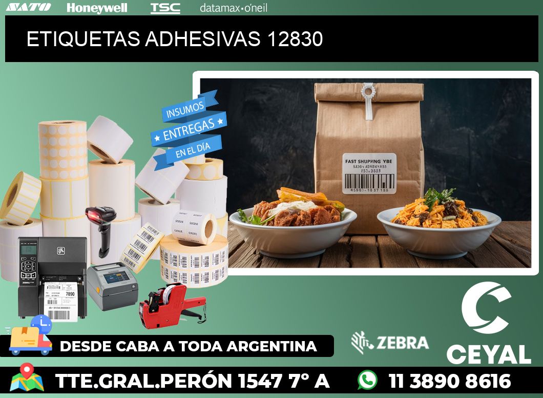 ETIQUETAS ADHESIVAS 12830