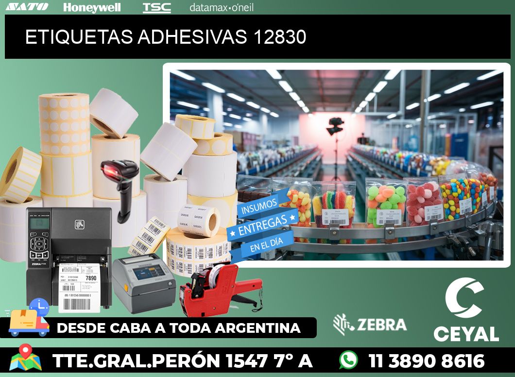 ETIQUETAS ADHESIVAS 12830
