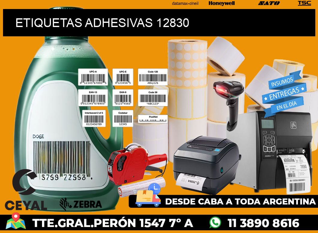 ETIQUETAS ADHESIVAS 12830