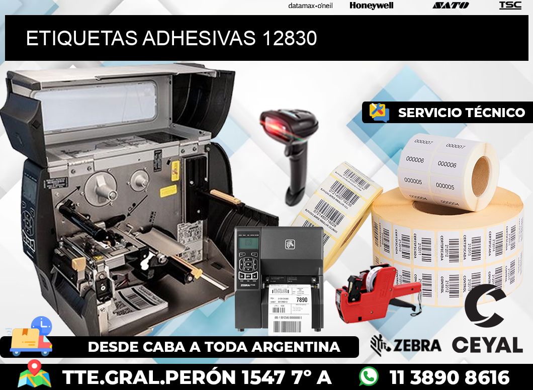 ETIQUETAS ADHESIVAS 12830
