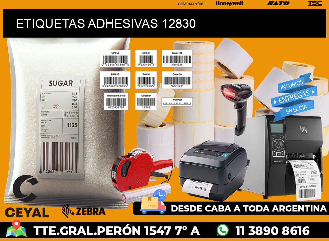 ETIQUETAS ADHESIVAS 12830