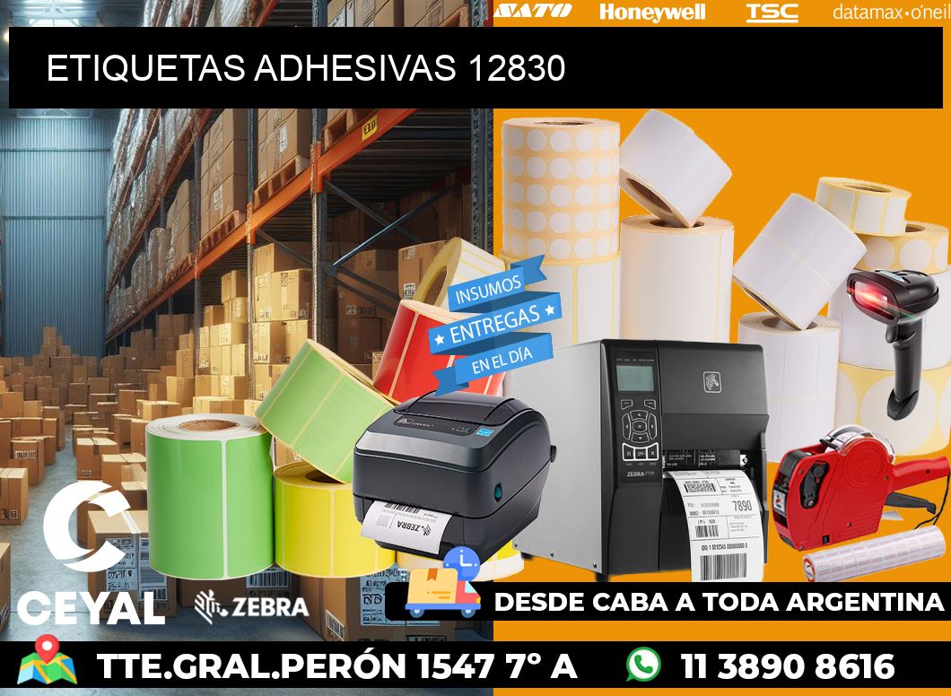 ETIQUETAS ADHESIVAS 12830