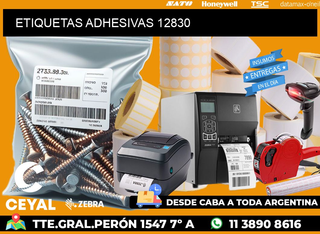 ETIQUETAS ADHESIVAS 12830