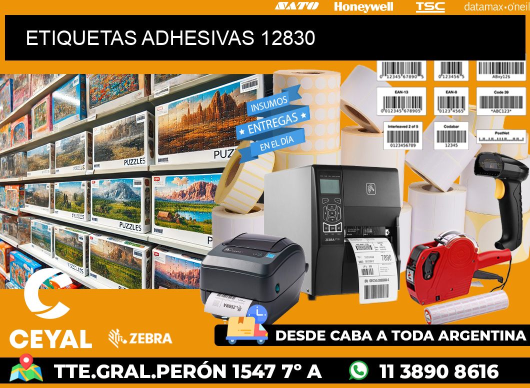 ETIQUETAS ADHESIVAS 12830