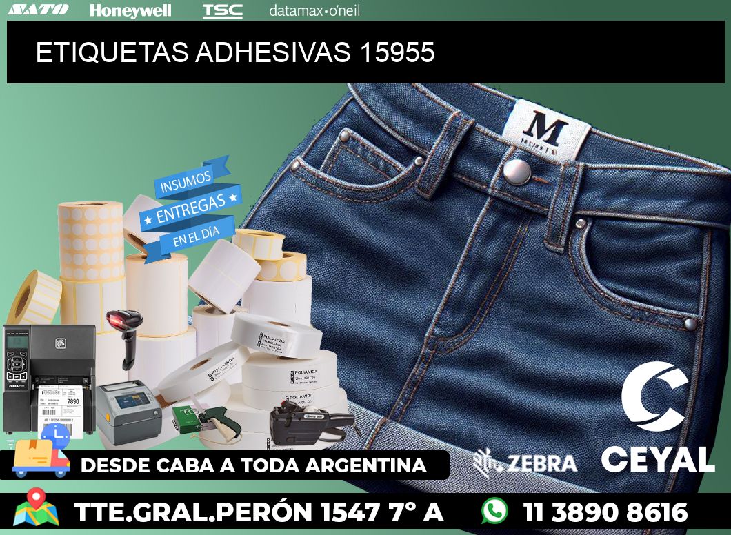 ETIQUETAS ADHESIVAS 15955
