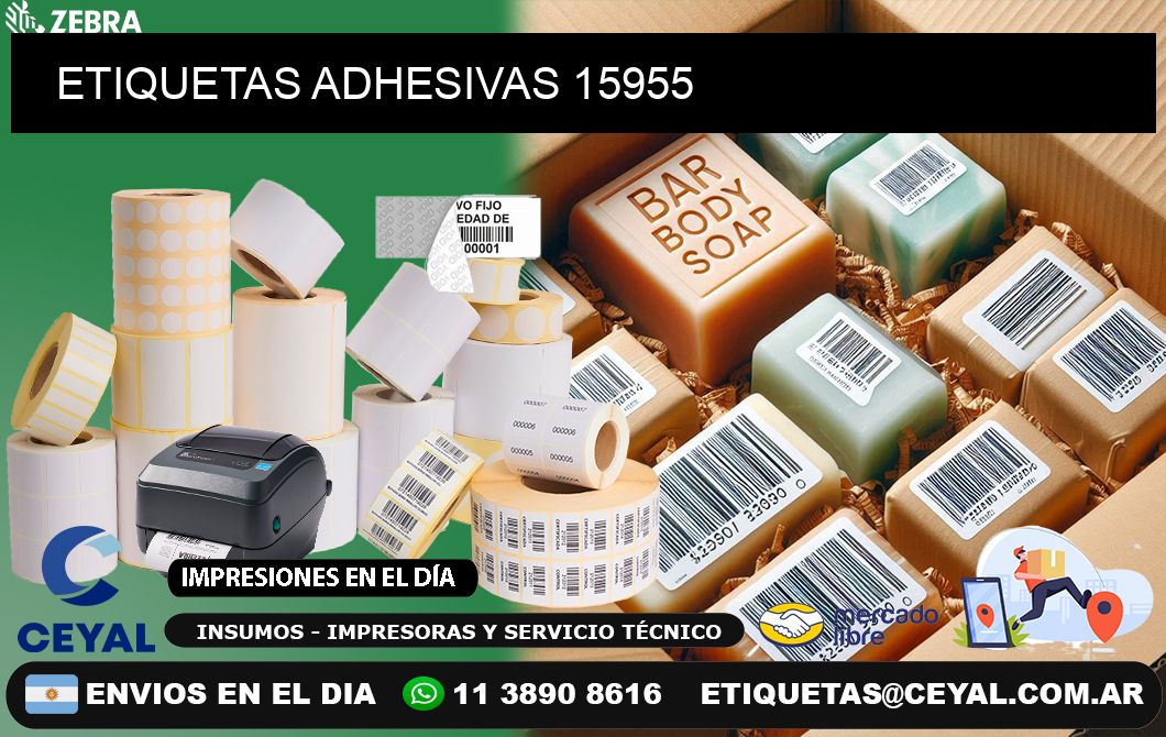 ETIQUETAS ADHESIVAS 15955