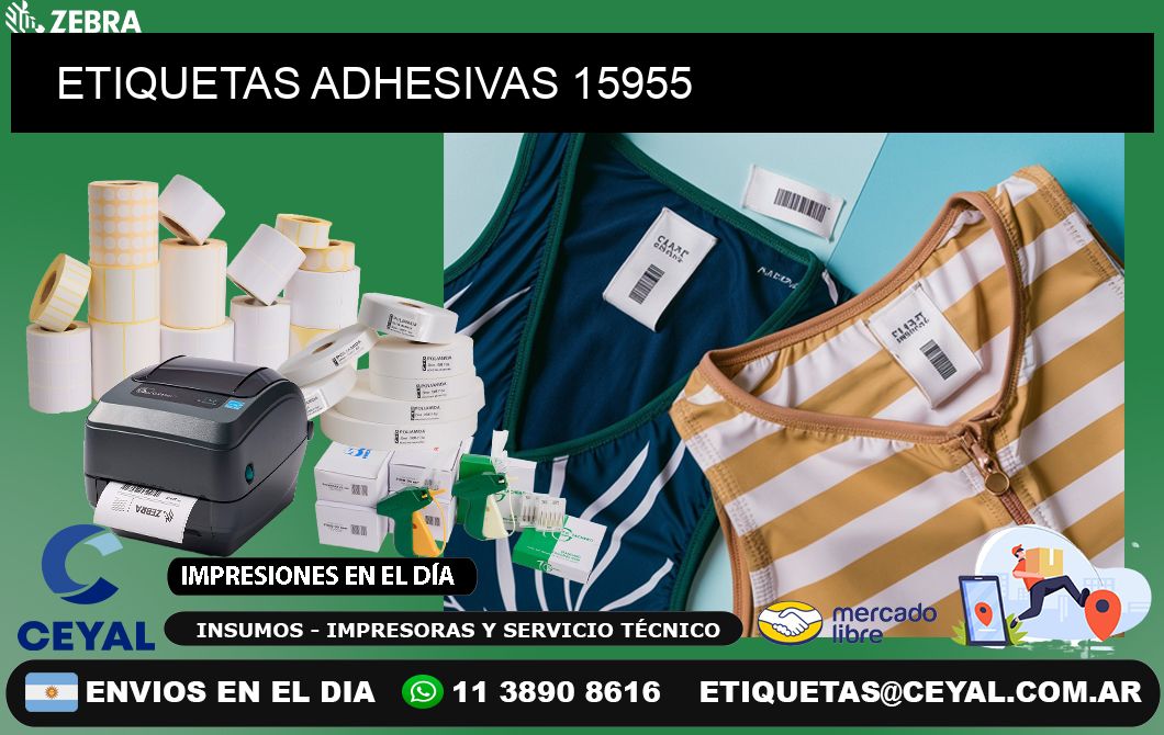 ETIQUETAS ADHESIVAS 15955