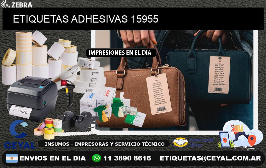 ETIQUETAS ADHESIVAS 15955