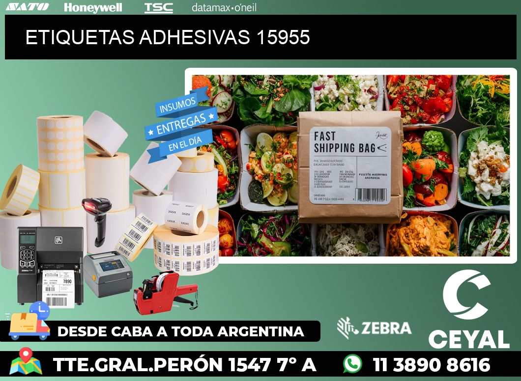 ETIQUETAS ADHESIVAS 15955