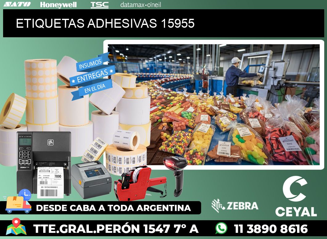 ETIQUETAS ADHESIVAS 15955