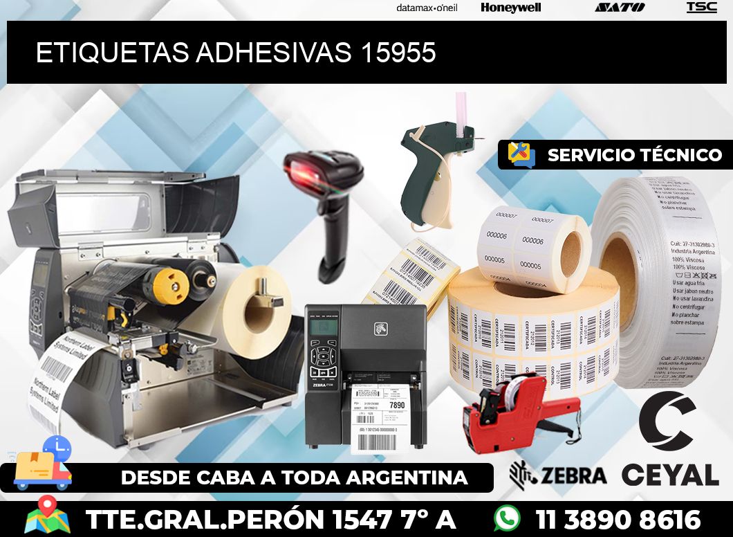 ETIQUETAS ADHESIVAS 15955