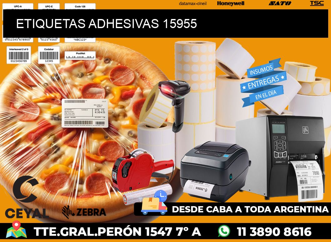 ETIQUETAS ADHESIVAS 15955