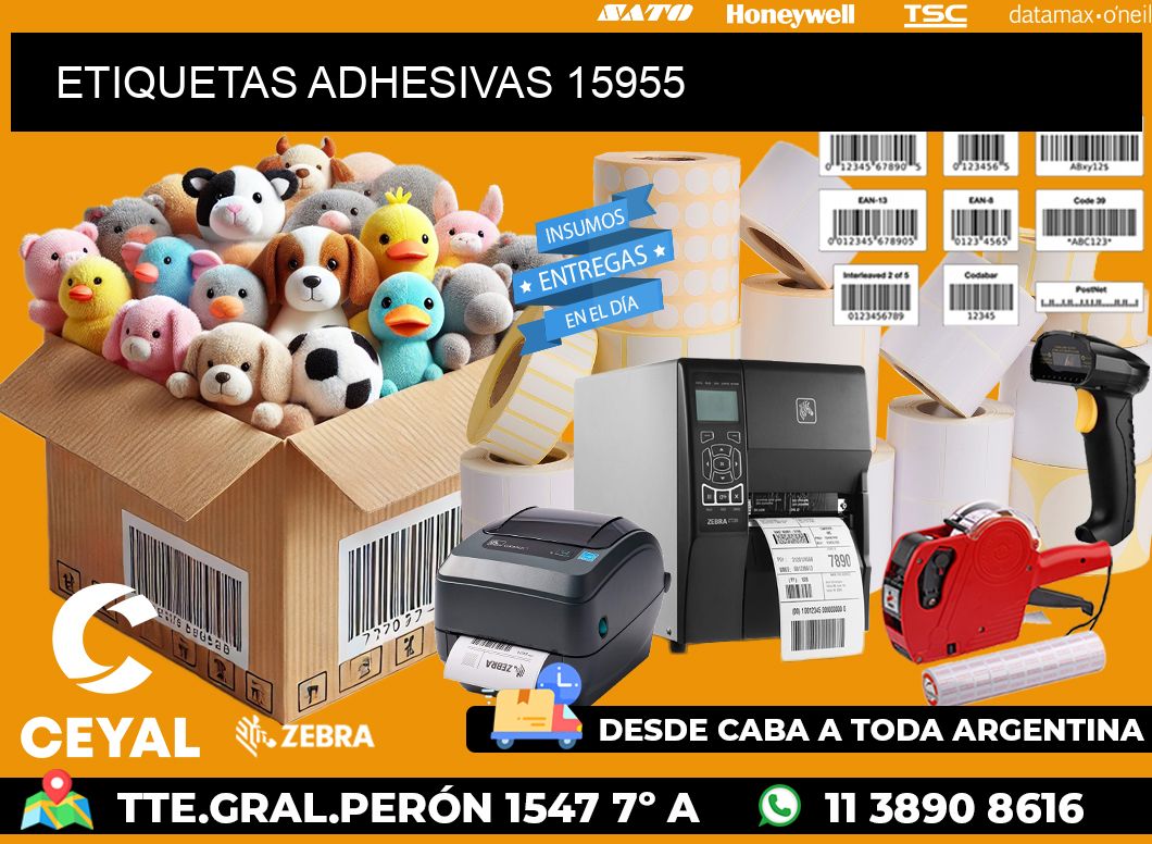 ETIQUETAS ADHESIVAS 15955