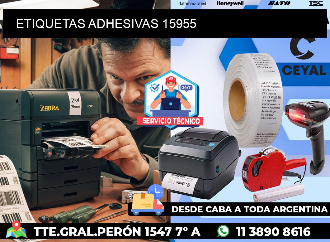 ETIQUETAS ADHESIVAS 15955