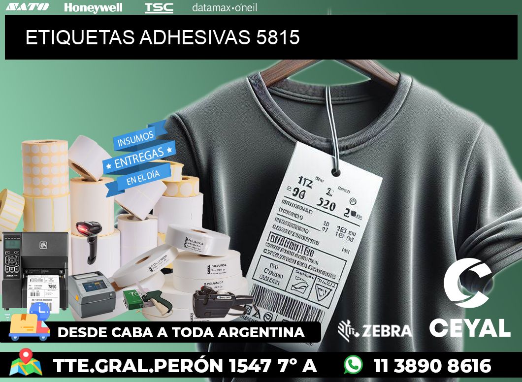ETIQUETAS ADHESIVAS 5815