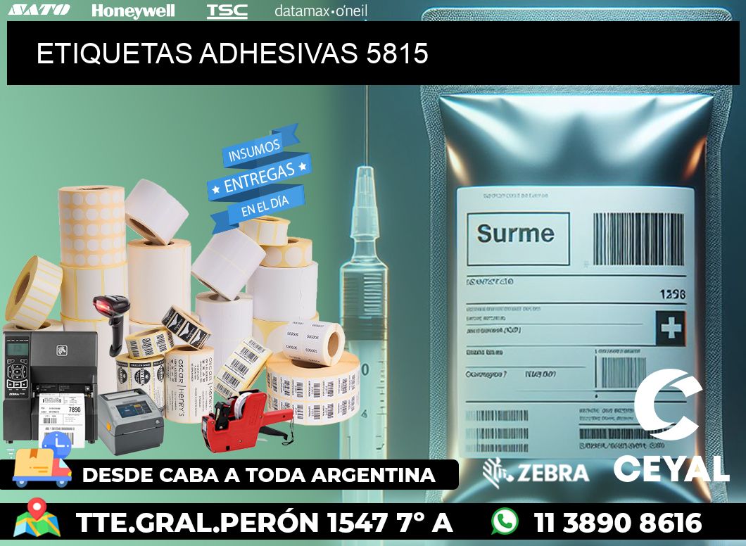 ETIQUETAS ADHESIVAS 5815