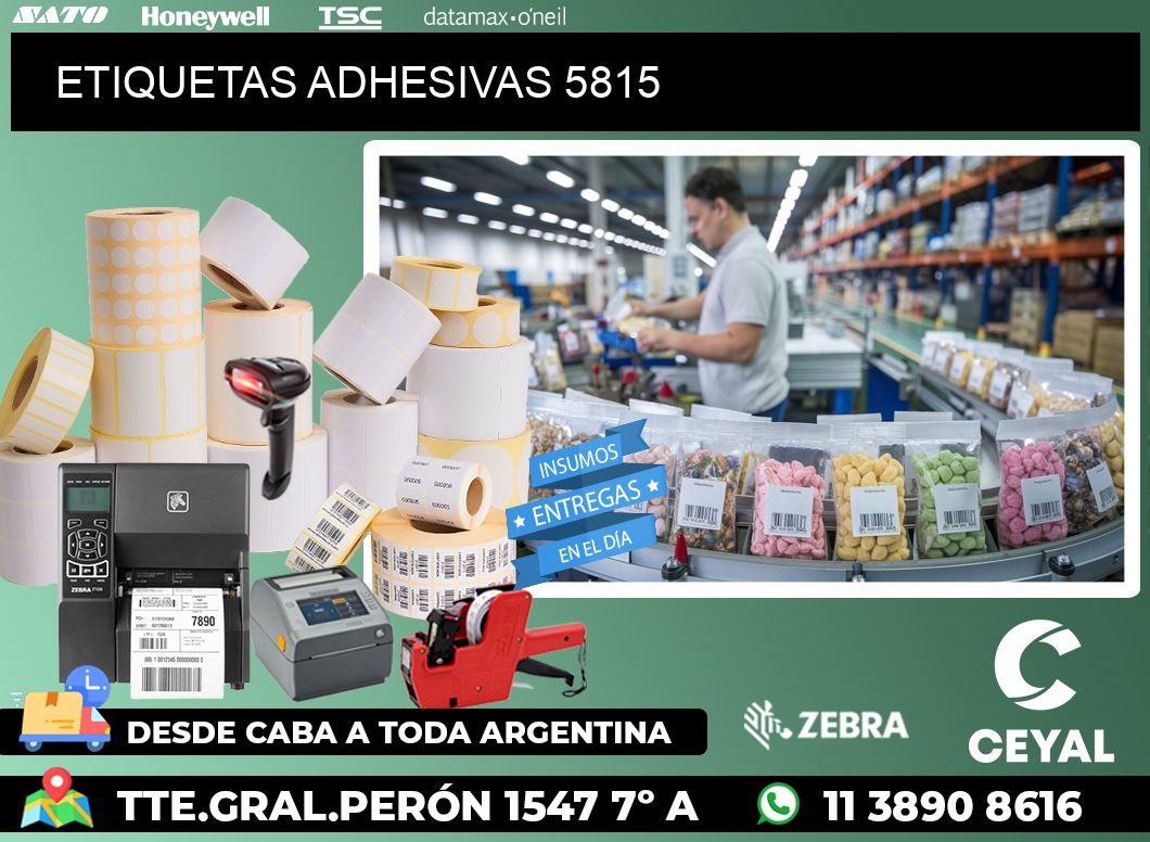 ETIQUETAS ADHESIVAS 5815