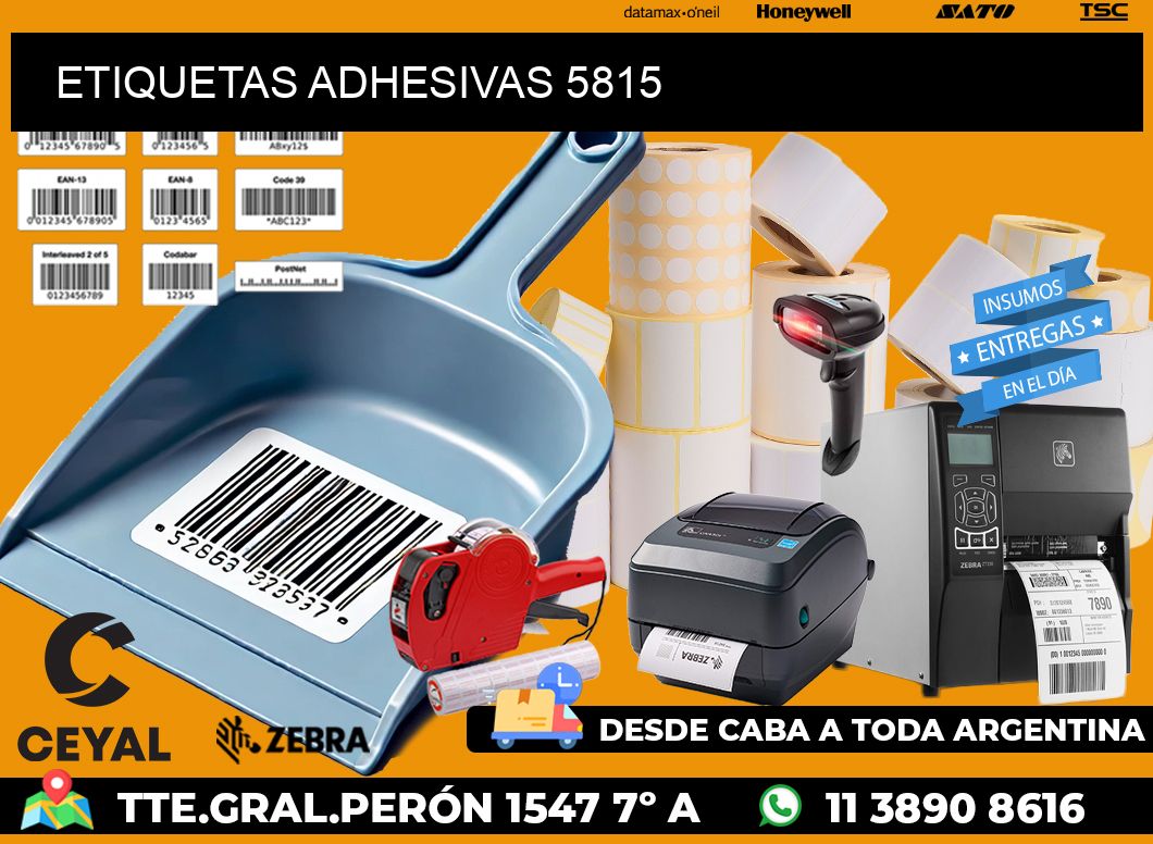 ETIQUETAS ADHESIVAS 5815