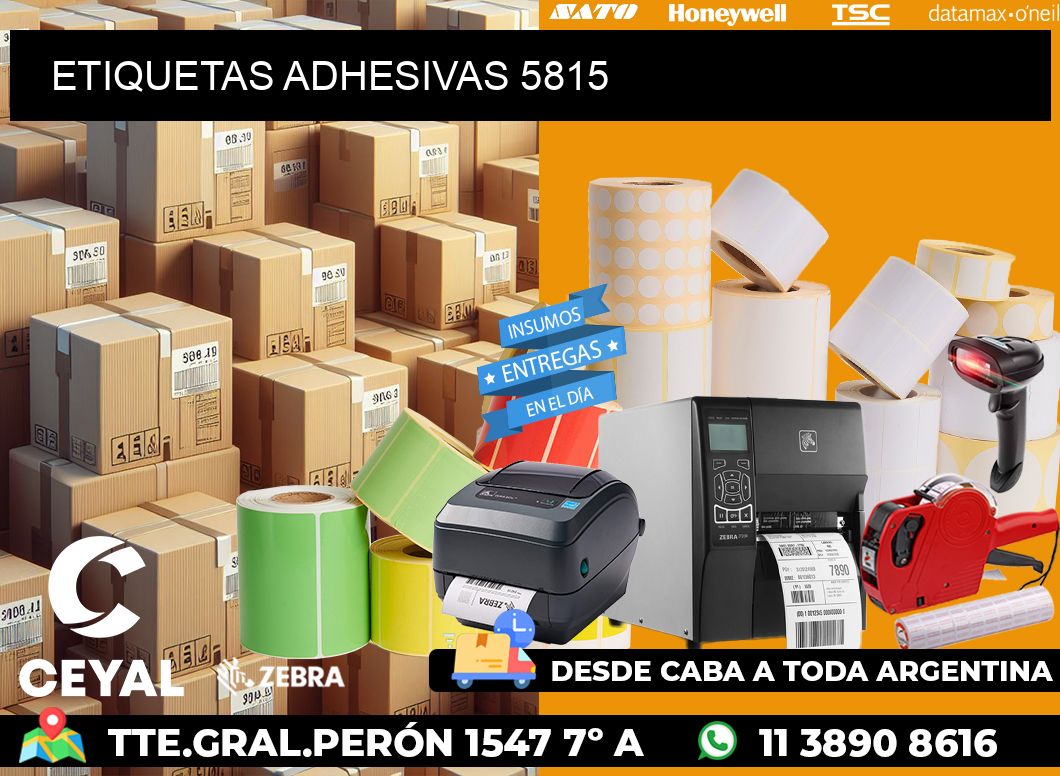 ETIQUETAS ADHESIVAS 5815