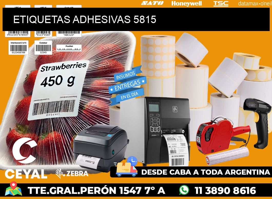 ETIQUETAS ADHESIVAS 5815