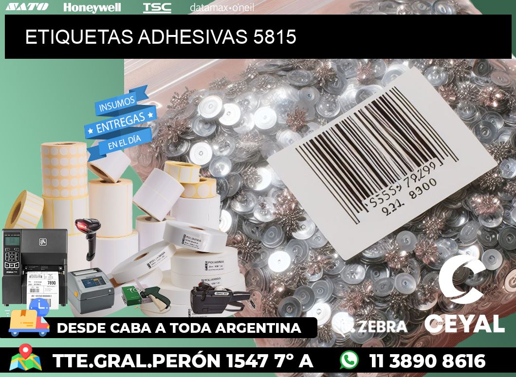 ETIQUETAS ADHESIVAS 5815