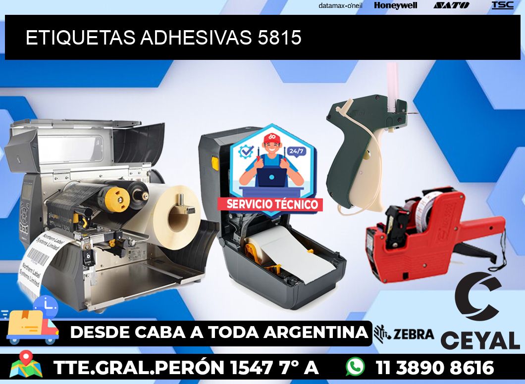 ETIQUETAS ADHESIVAS 5815