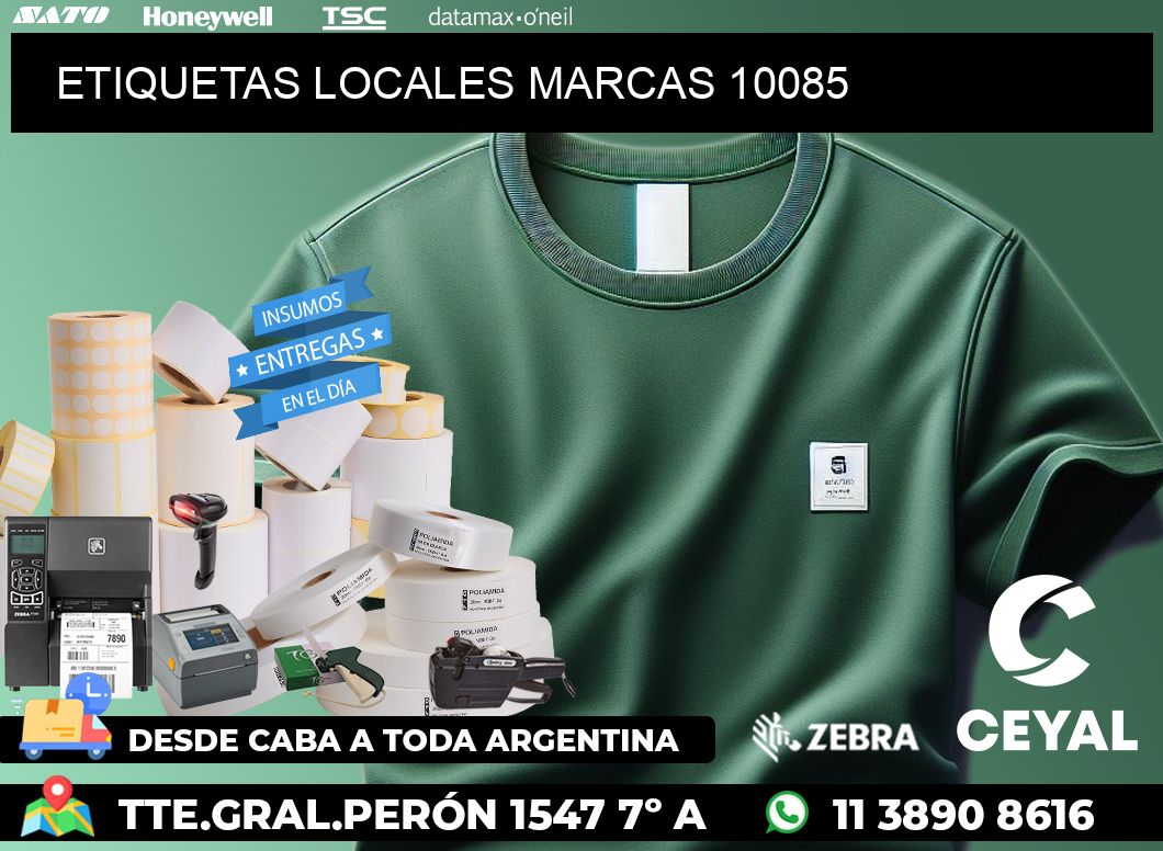 ETIQUETAS LOCALES MARCAS 10085