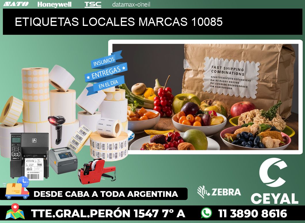 ETIQUETAS LOCALES MARCAS 10085