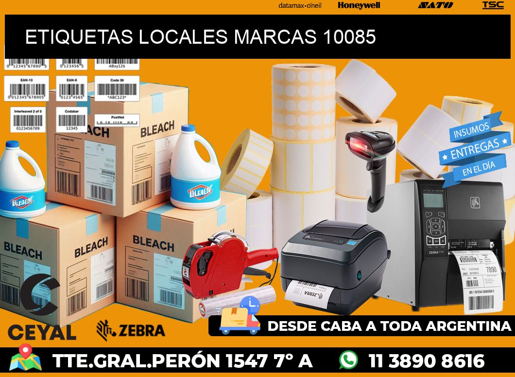 ETIQUETAS LOCALES MARCAS 10085