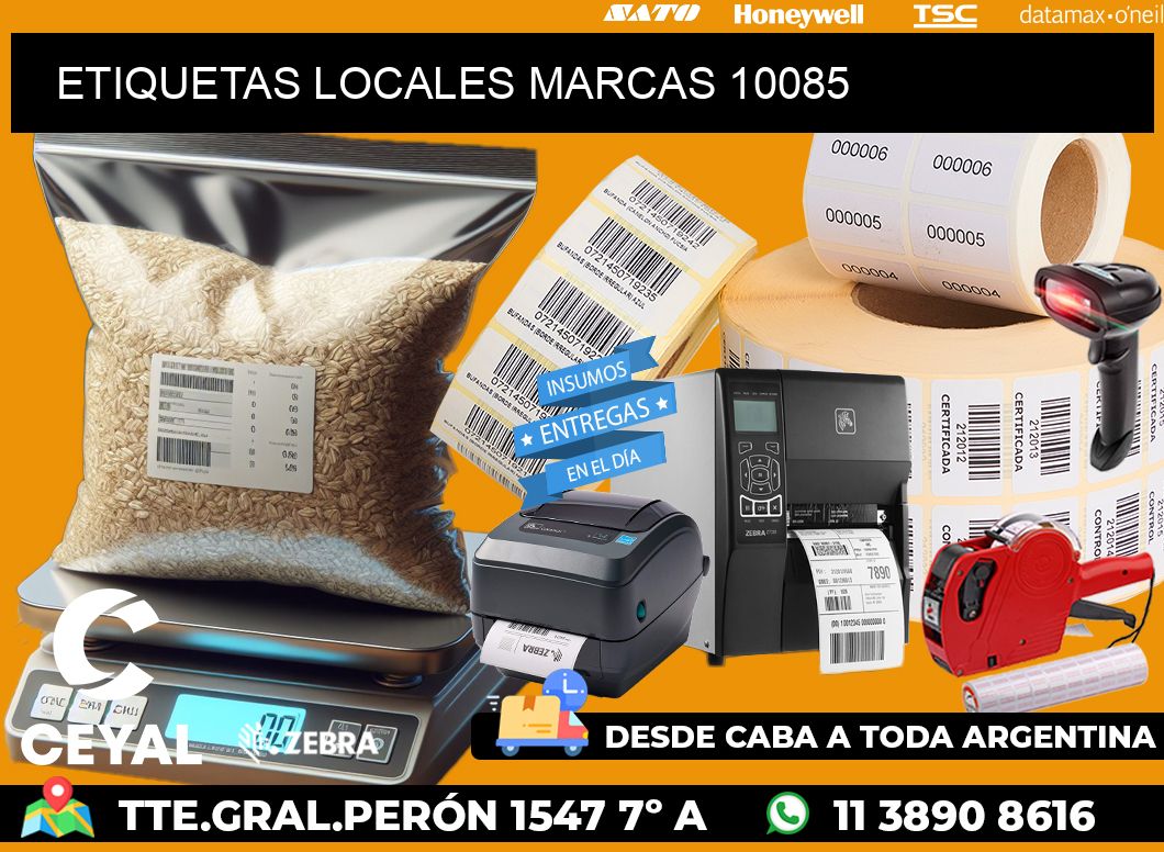 ETIQUETAS LOCALES MARCAS 10085