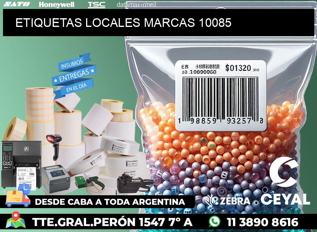 ETIQUETAS LOCALES MARCAS 10085