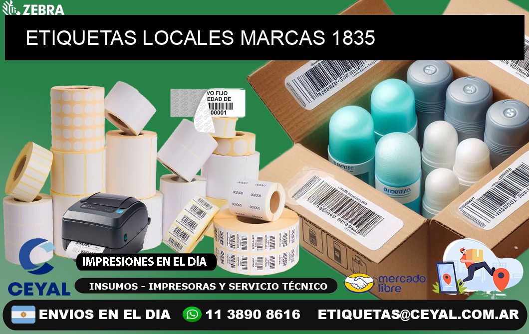 ETIQUETAS LOCALES MARCAS 1835
