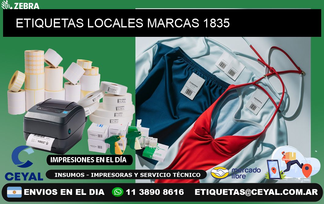 ETIQUETAS LOCALES MARCAS 1835
