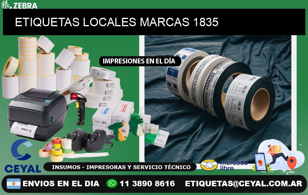 ETIQUETAS LOCALES MARCAS 1835