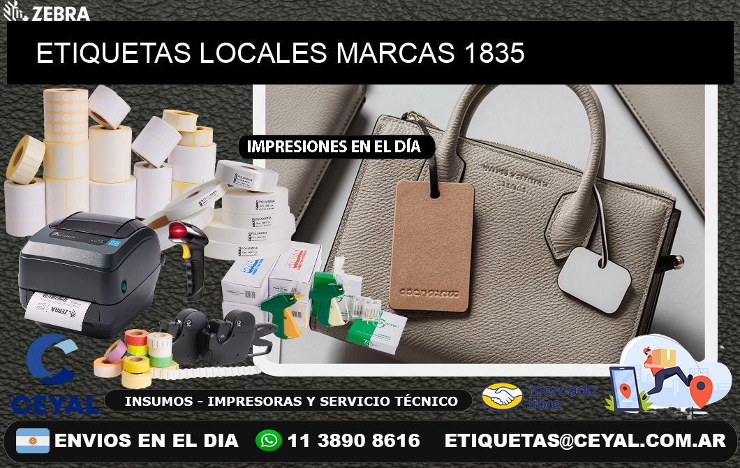 ETIQUETAS LOCALES MARCAS 1835