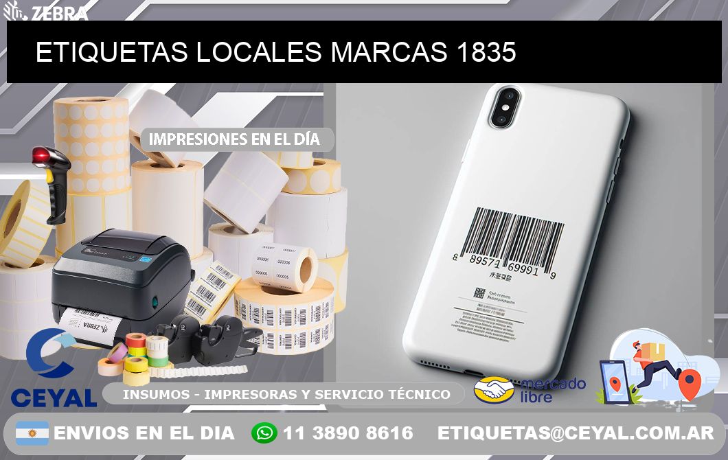ETIQUETAS LOCALES MARCAS 1835
