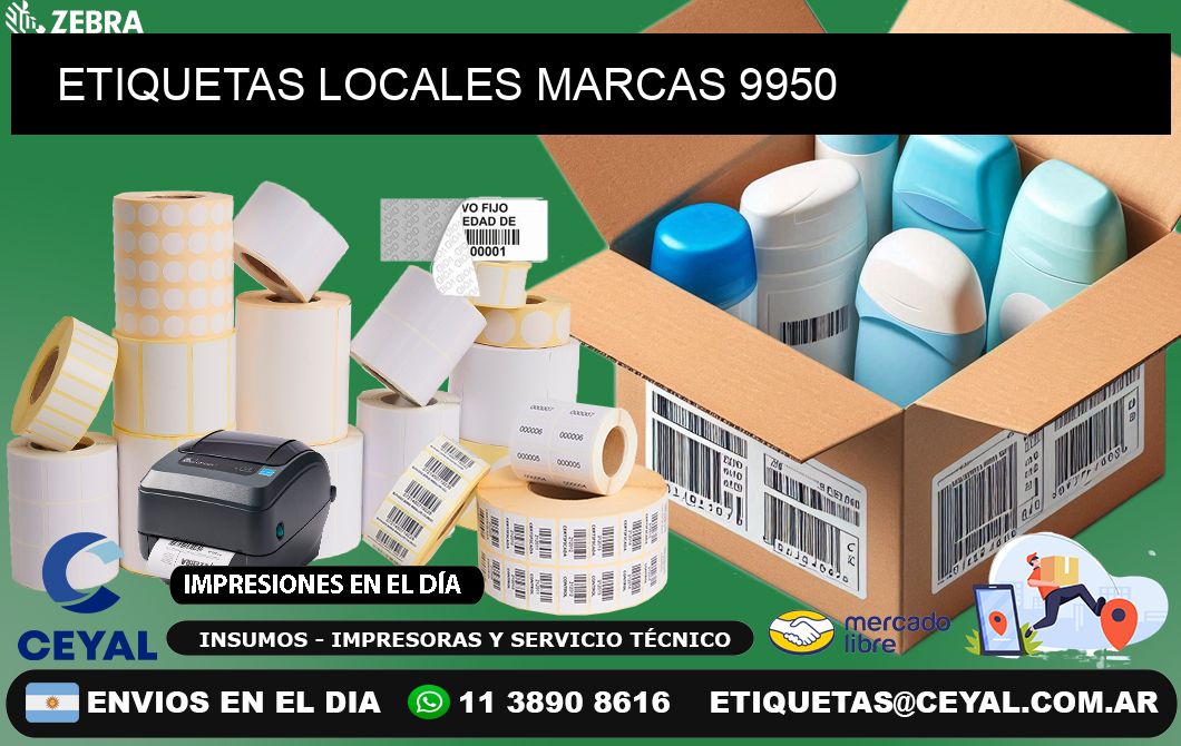 ETIQUETAS LOCALES MARCAS 9950