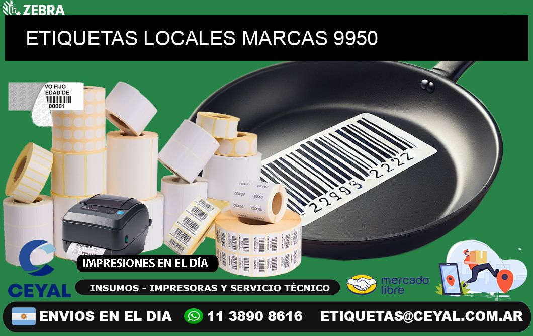 ETIQUETAS LOCALES MARCAS 9950