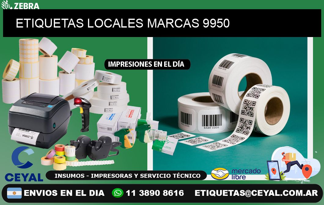 ETIQUETAS LOCALES MARCAS 9950